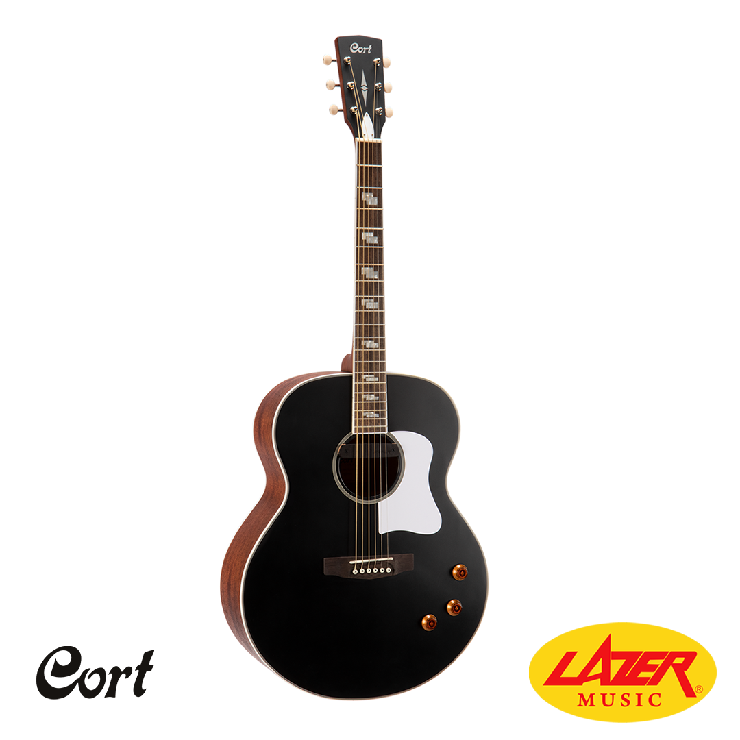 Cort CJ Retro Acoustic Guitar (Black)